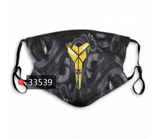 2021 NBA Los Angeles Lakers #24 kobe bryant 33539 Dust mask with filter->nba dust mask->Sports Accessory